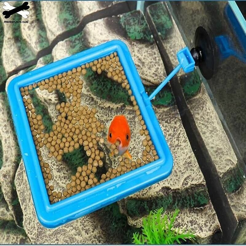 Кормушка для рыб квадратная плавающая на присоске Naribo 10х10 см