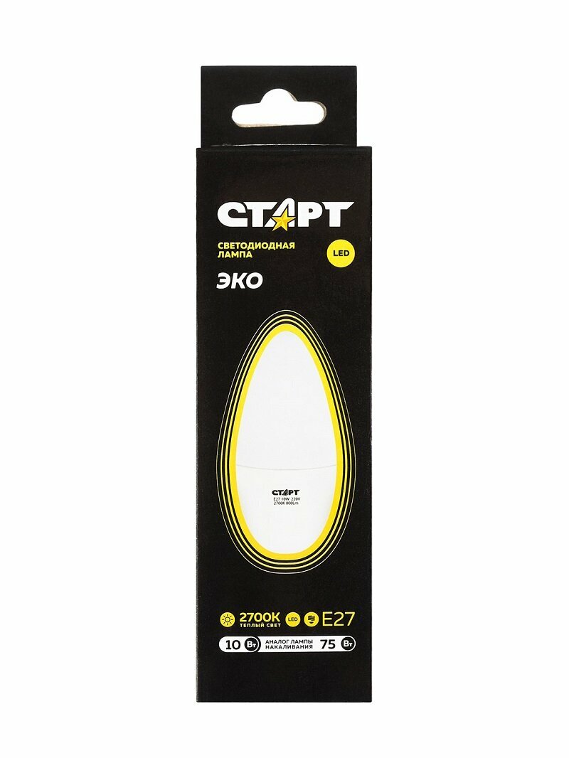 Лампа светодиодная СТАРТ ECO LED Candle E27 10W - фото №10
