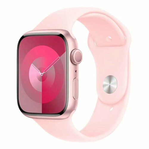 смарт часы apple watch series 9 gps aluminium case 41mm sport band starlight Смарт-часы Apple Watch Series 9 (GPS), Aluminium Case, 41mm, Sport Band, Pink