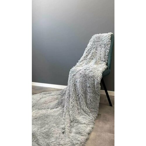 Плед травка светло-серый на кроватьдиван 220х240 см 1590₽