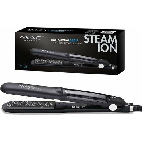 Профессиональный выпрямитель утюжок для завивки и укладки волос черный 507800₽