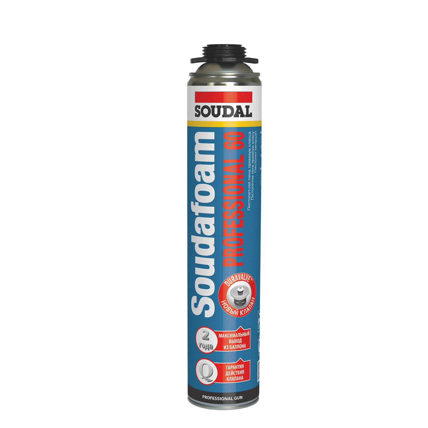 фото Монтажная пена SOUDAL (Соудал) профессиональная летняя 60