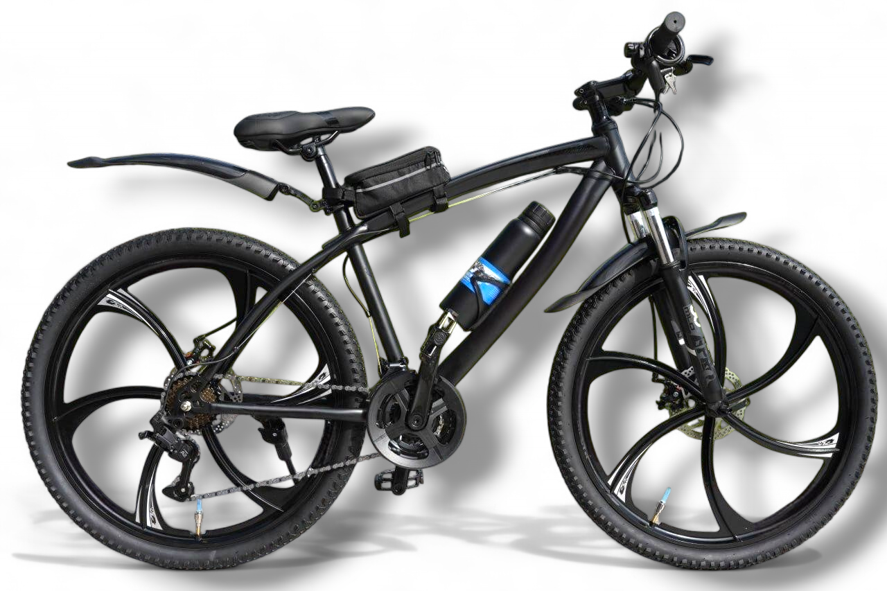 фото Велосипед горный Литые диски 26" Взрослый/Подростковый спортивный, черный