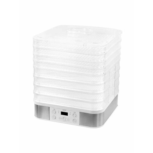 Дегидратор сушилка для овощей электросушилка STINGRAY ST-FD701B 12 поддонов 4 основных 4 разборных 2 для пастилы 2 для ягод белый жемчуг 1443800₽