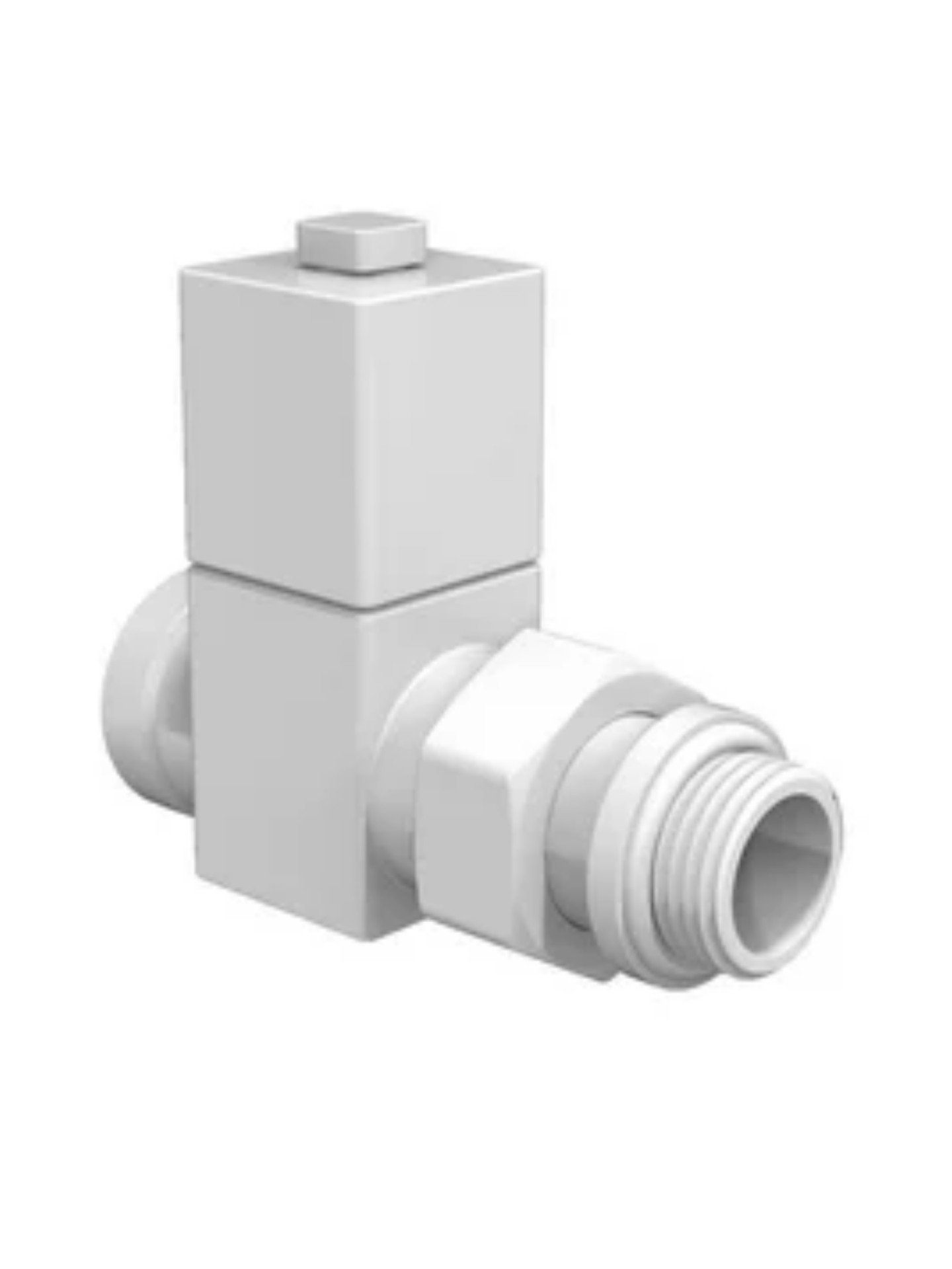 Набор дизайн-вентилей CUBE, прямой (хром) 1/2" для подключения дизайн-радиаторов и полотенцесушителей — фото 1