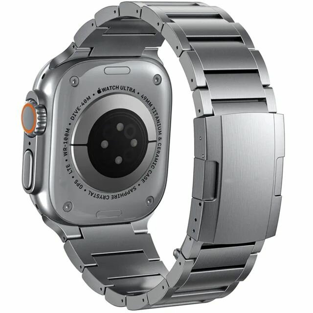 Титановый ремешок для Apple Watch Ultra 49 мм ремешок 45 мм 41 мм 44 мм для Apple Watch Series 9 8 7 6 — фото 1