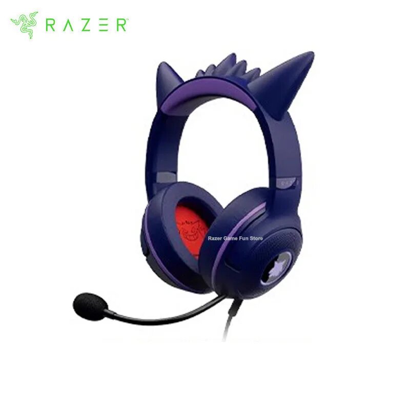 Razer Pokemon Gengar Edition RGB проводная игровая гарнитура