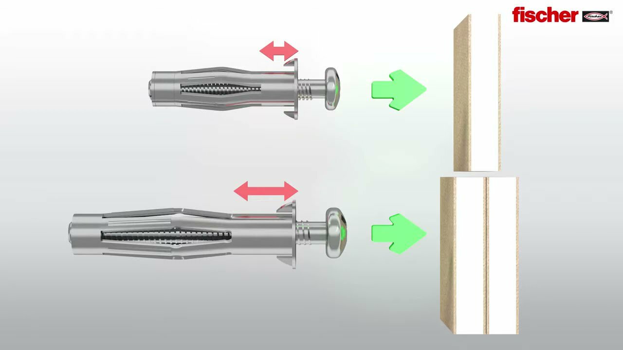 Дюбель для пустотелых материалов Fischer HM 6х52 мм 4 шт