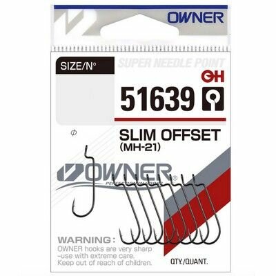 Крючки Owner офсетные Slim Offset MH-21 BC 51639 №10