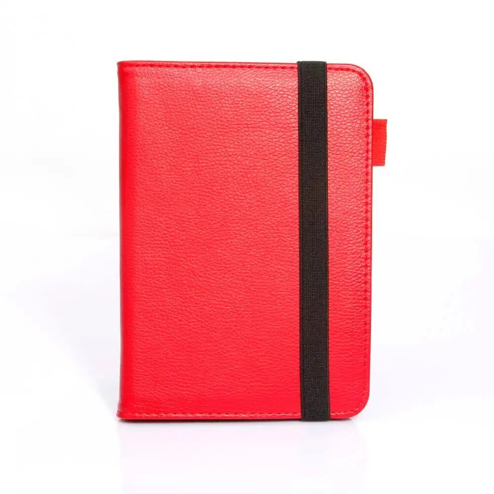 Уникальный кожаный чехол ENJOY для pocketbook Touch Lux 2 3, с держателем для рук, Красный