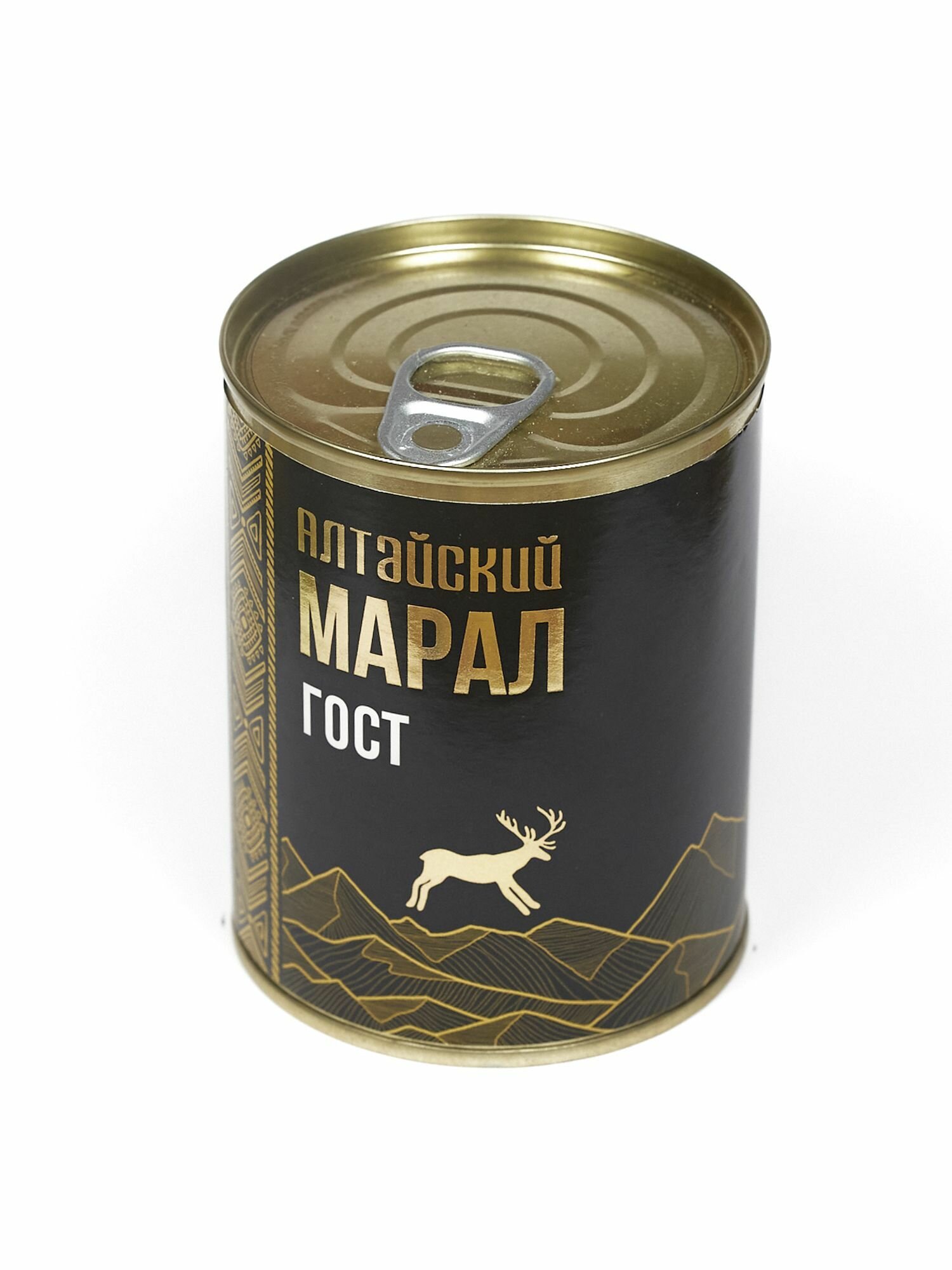 Мясо тушеное. Алтайский марал 3 шт*338 г высший сорт ГОСТ 32125-2013 — фото 1
