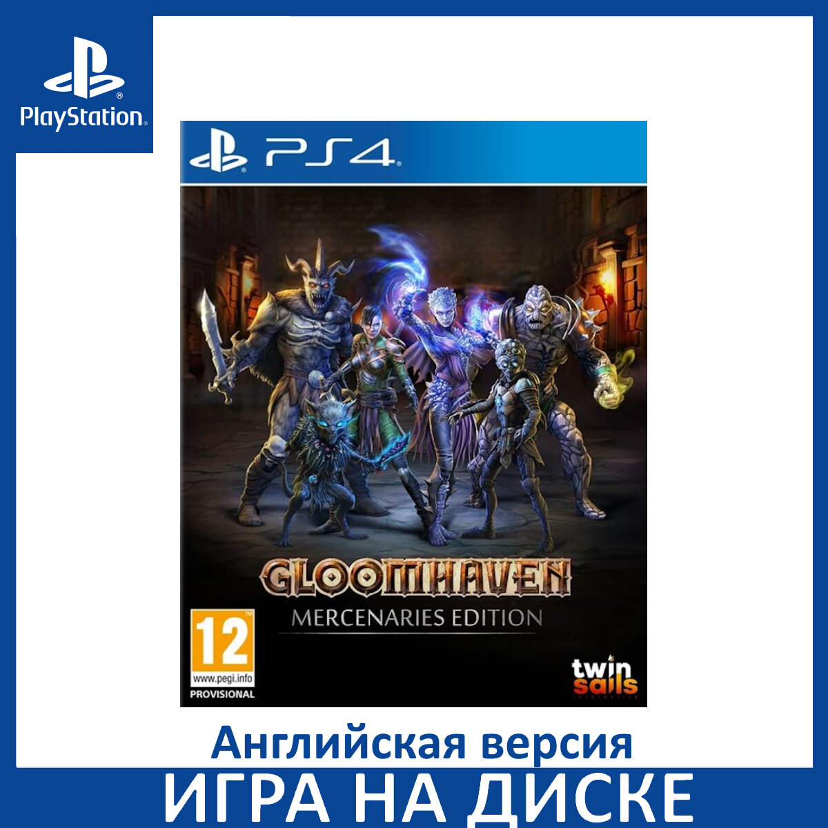 Игра Gloomhaven: Mercenaries Edition PS4 Английский язык Диск на PlayStation 4