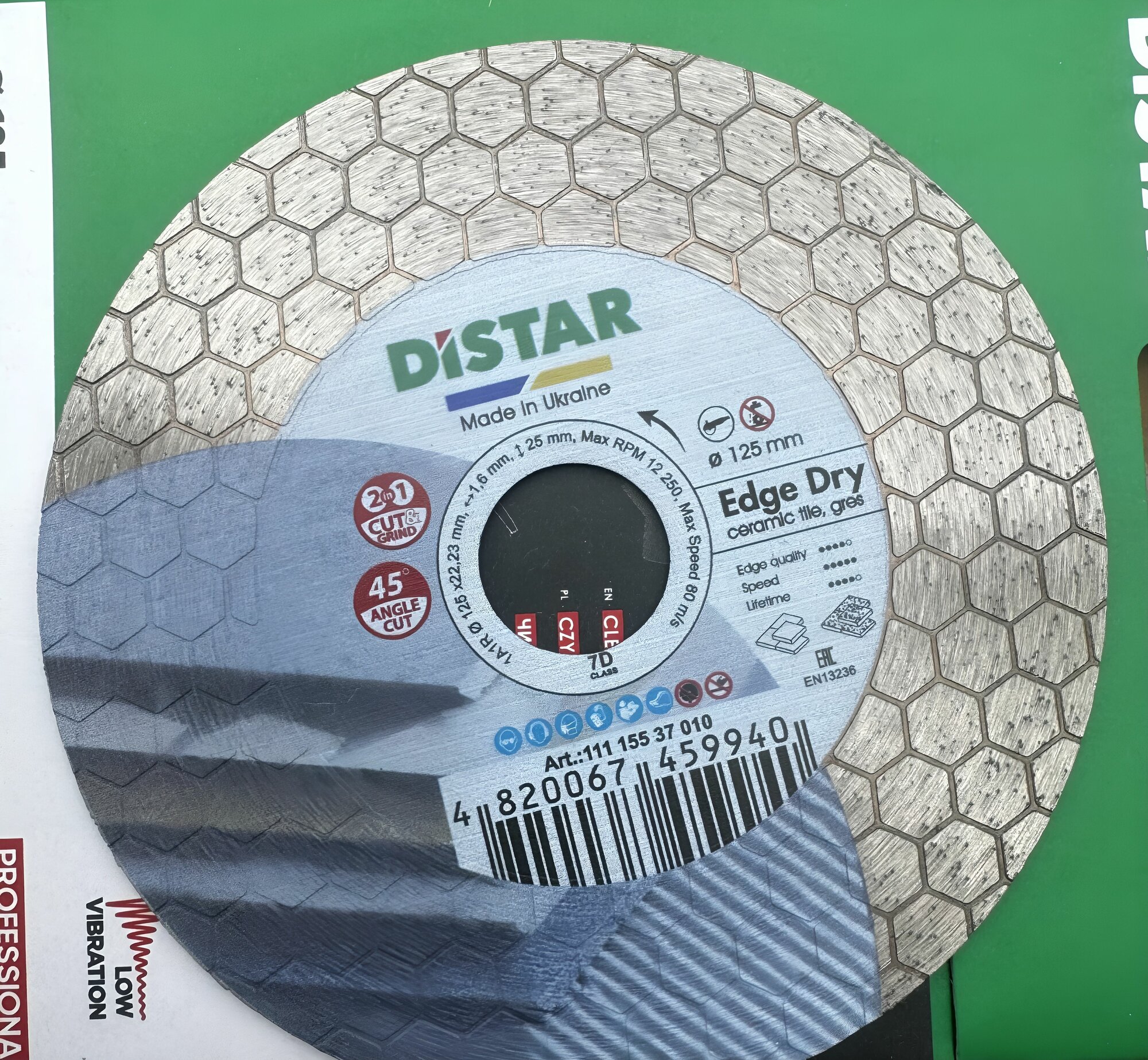 Диски Отрезные Алмазные Диск алмазный 7D 125х22.23 Distar Edge Dry. 45
