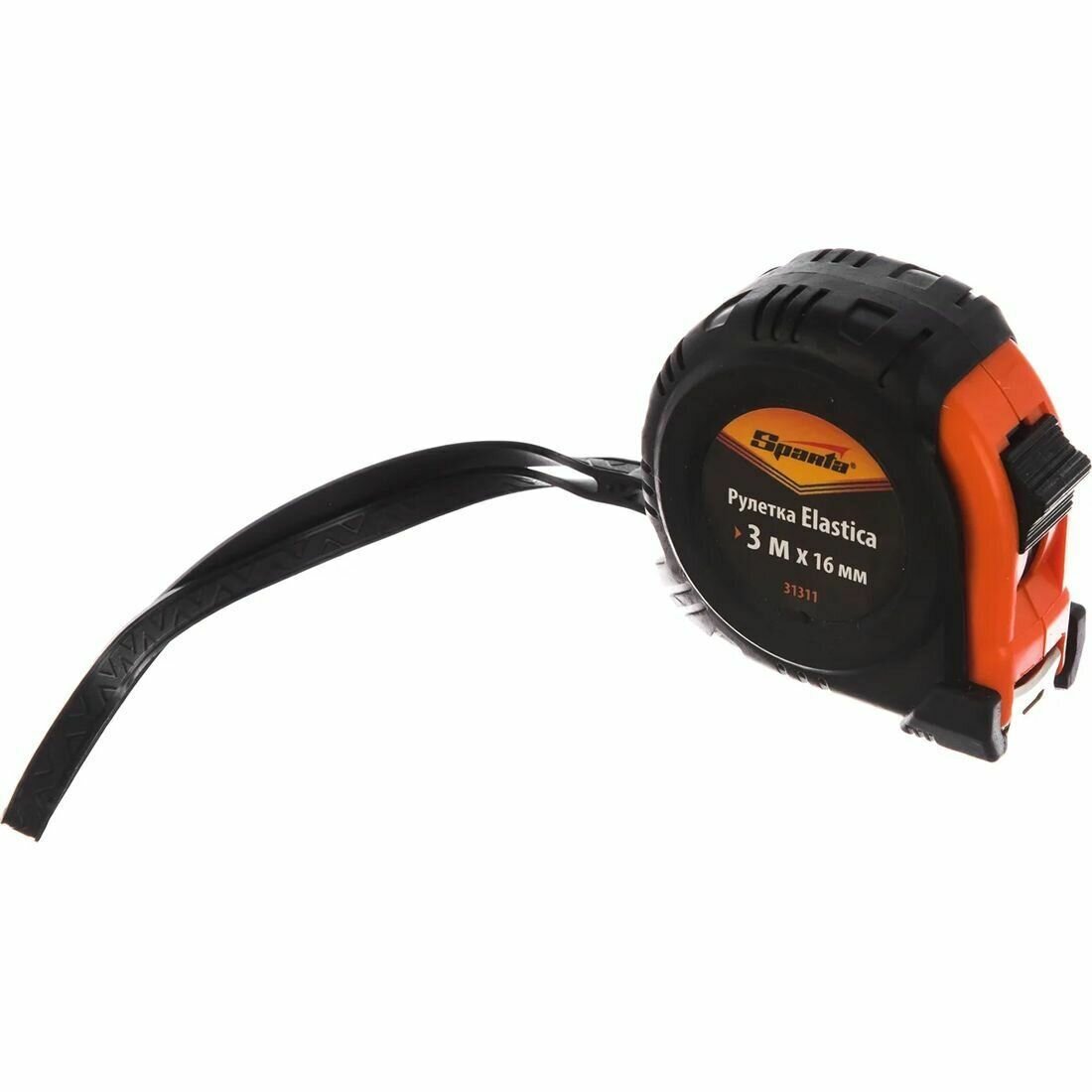 Рулетка Elastica, 3 м x16 мм, обрезиненный корпус SPARTA 31311