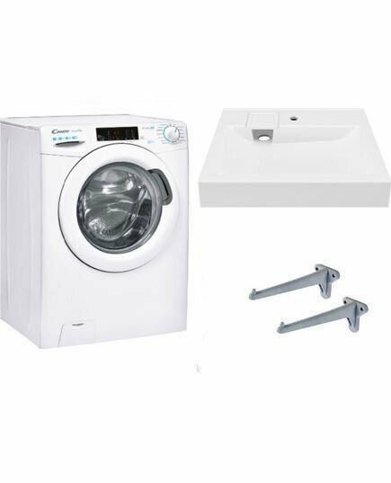 Candy smart pro CSO34 106T1/2-07 (с паром) и раковина над стиральной машиной Сиена / Siena 50