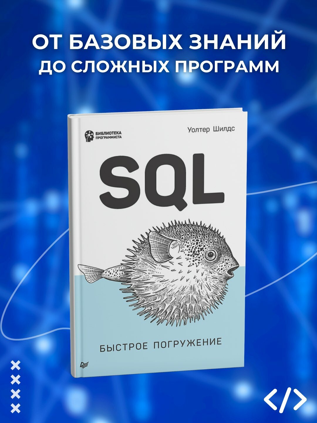 Книга "SQL: быстрое погружение", от Шилдс У, переплет мягкий, 219 стр