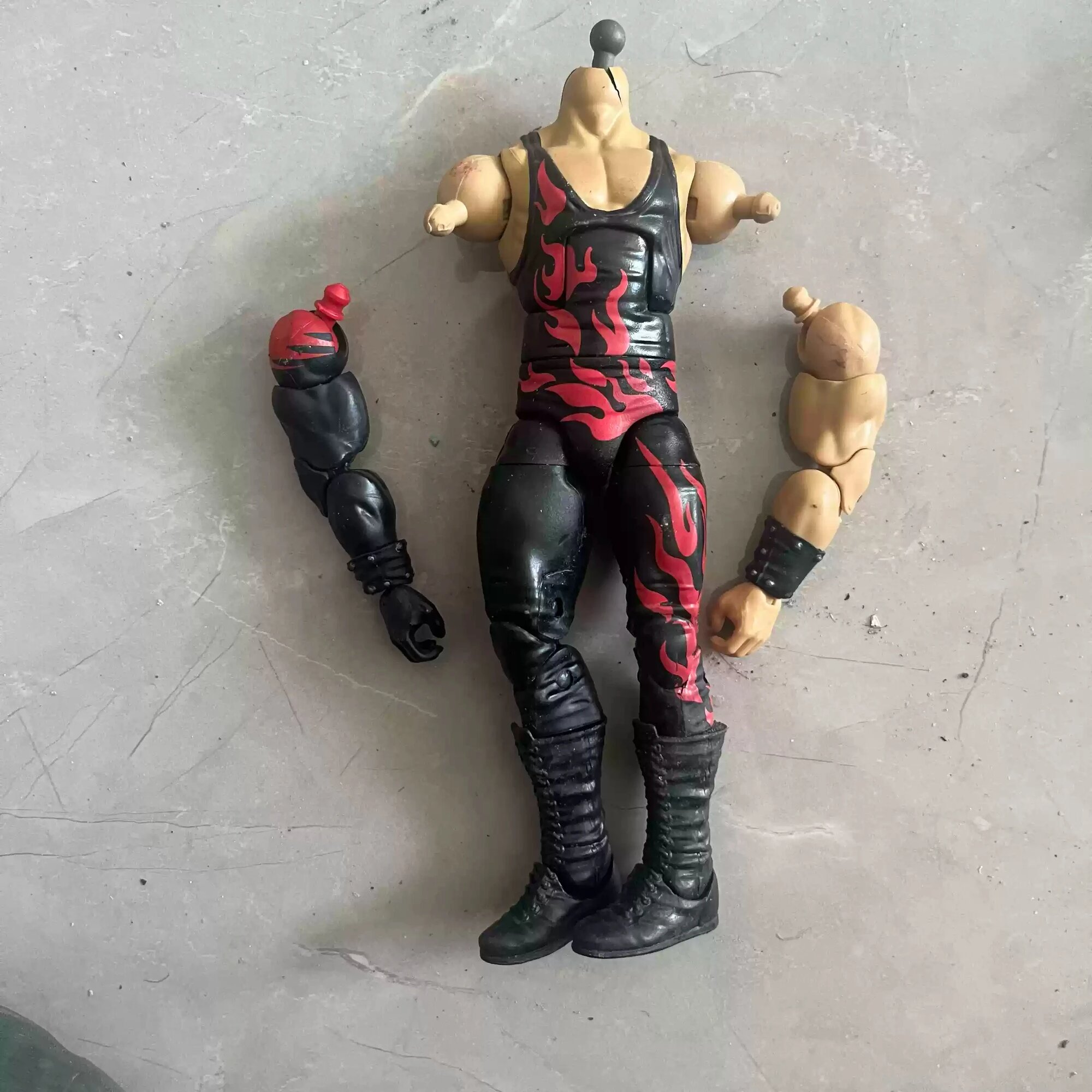 Hot Toys 1/12 масштабная фигурка WWE Kane Calisto Body, Черный, Унисекс