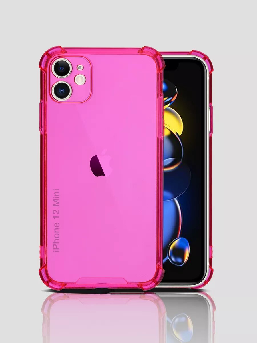 Чехол на iPhone 12 Mini прозрачный противоударный
