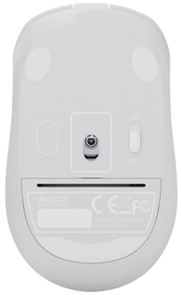 Мышь A4Tech Fstyler FG12 белый оптическая 1200dpi беспроводная USB 3but FG12