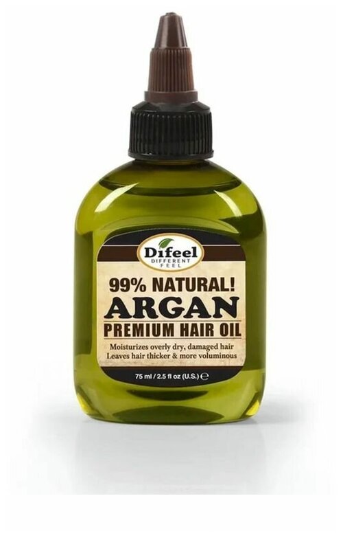 Difeel 99% natural argan premium hair oil 99% натуральное премиальное масло для волос с арганой 75мл