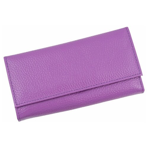 фото Кошелек женский из натуральной кожи, маленький бумажник для денег, портмоне на каждый день сиреневый cro-d-1-323 нет бренда