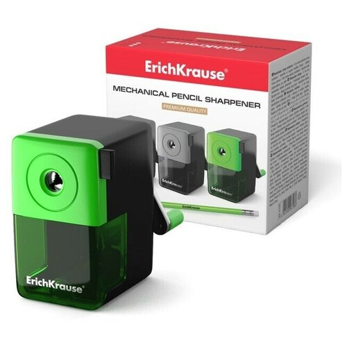 Точилка 1 отверстие с контейнером и механизмом крепления к столу отверстие диаметром 8 мм 3780₽