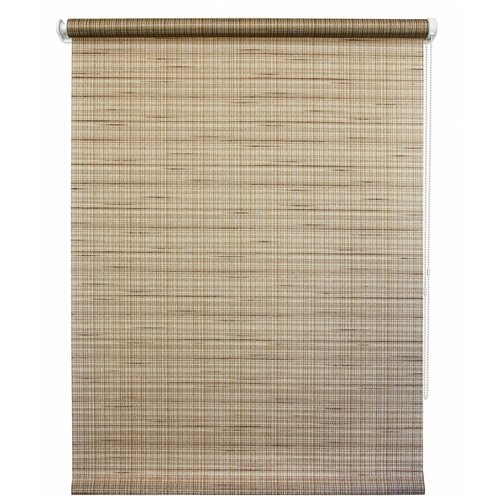 Рулонная штора на окна 80 х 175 см Прага коричневый