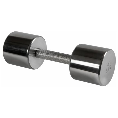 Гантель MB BARBELL 9 кг неразборная фитнесс хром, MB-FitM-9