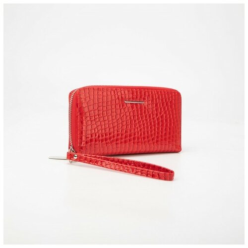 фото Кошелек , на молнии, отделение для монет, красный