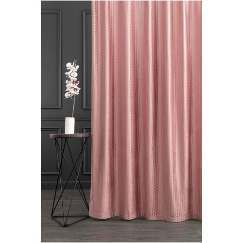 Портьерная штора PEORA Бархат (велюр) MJ164- С11 Коралловый 200*260 см