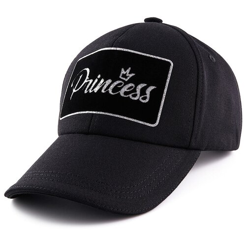 фото Женская бейсболка кепка "princess". черная. grafsi