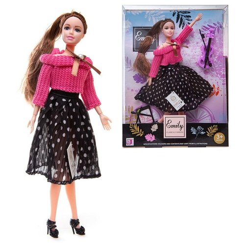 Кукла ABtoys Emily Модница со скрипкой и аксессуарами 30см