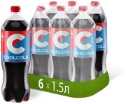 Напиток "Кул Кола" ("Cool Cola") безалкогольный сильногазированный, ПЭТ 1.5 упаковка (6шт)