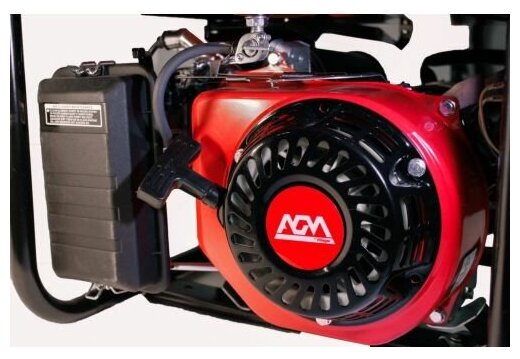 Четырехтактный бензиновый генератор AGM AGP 2300 S / Бензогенератор 2.2 кВт 15л 2 розетки - фотография № 2