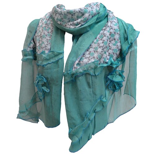 фото Шарф crystel eden,200х48 см, зеленый