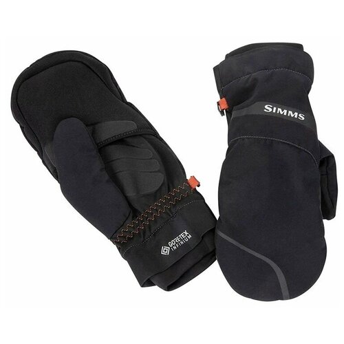 Варежки Simms, черный simms рукавицы simms gore tex exstream f o mitt s black активный отдых