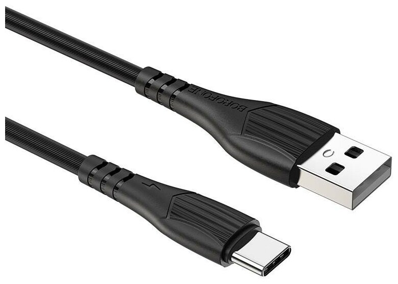 Кабель USB - Type-C Borofone BX37 Wieldy 1.0м цвет чёрный