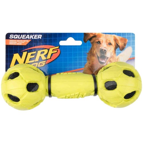 Игрушка для собак NERF Гантель с отверстиями, 17,5 см