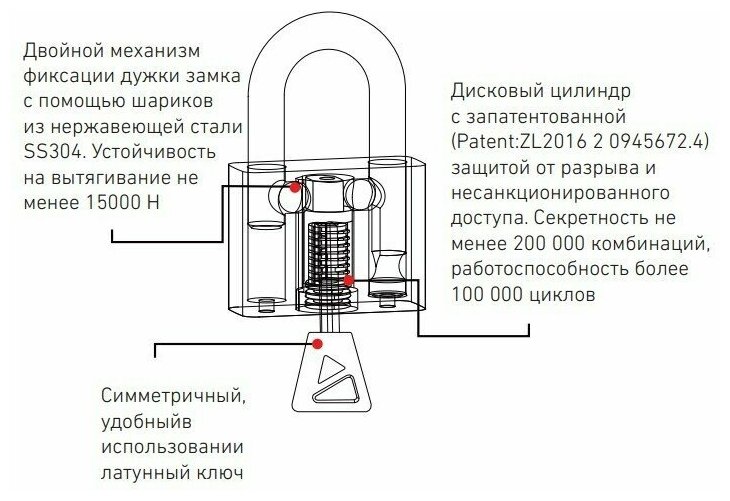 Замки Навесные Замок навесной Булат Тотальная Защита ВС 3-С40-01 НС, нержавеющая сталь, дужка 7 мм, для экстремальных условий эксплуатации и высочайшего уровня защиты