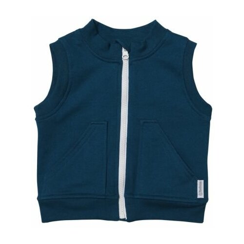 фото Жилет bambinizon, размер 74, бирюзовый