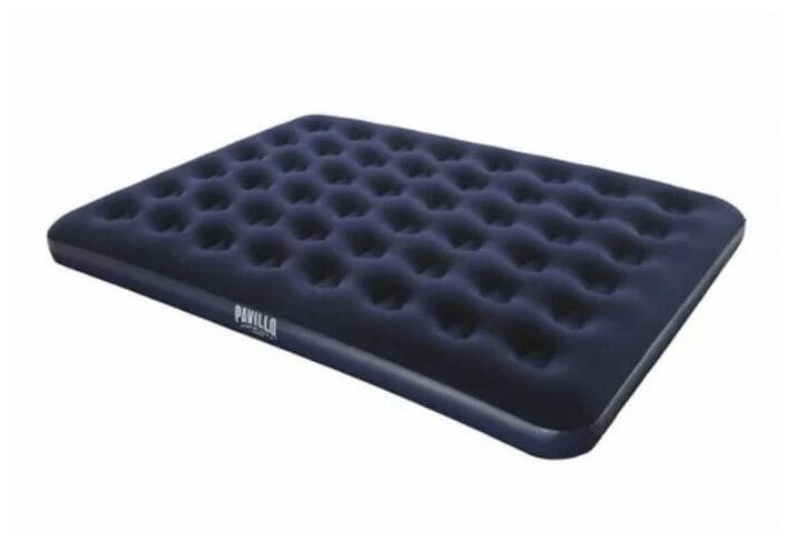 Надувной матрас INTEX CLASSIC DOWNY BED 183х203х25 см. синий 64755