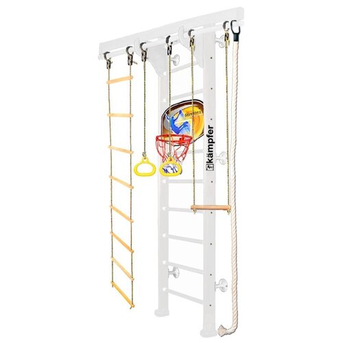 Шведская стенка Kampfer Wooden Ladder Wall Basketball Shield, №6 Жемчужный Стандарт белый