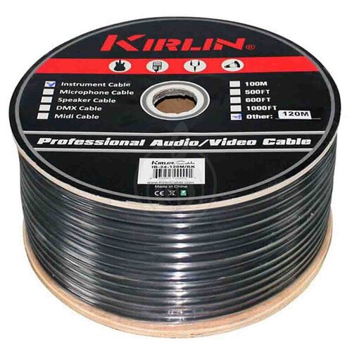 Инструментальный кабель KIRLIN IBC-24BK 100м