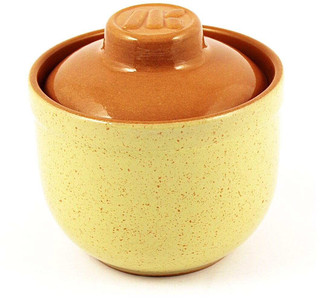 фото Набор 2-х Горшочков Ломоносовский 0,35л, желтый