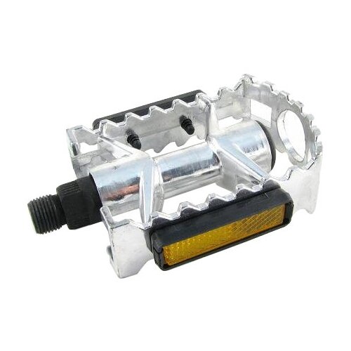 фото Педали алюминиевые серебристые, платформа 95*65мм vinca sport