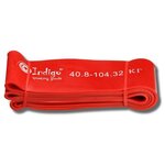 Эспандер латексная петля сопротивления Кроссфит INDIGO 601 HKRBB Красный 208*1,9см - изображение