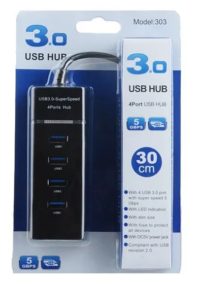 USB Hub разветвитель 4 порта USB 30 5 Гбит/с (USB-концентратор)