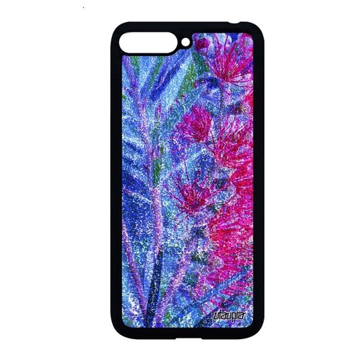 фото Противоударный чехол на // huawei y6 2018 // "экзотик" рисунок лепестки, utaupia, цветной