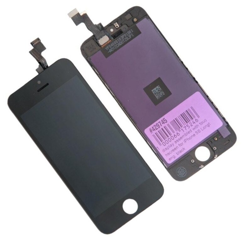 Display / Дисплей в сборе с тачскрином для Apple iPhone 5S AAA, черный