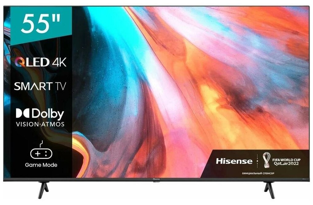 Телевизор 55" Hisense 55E7HQ (4K Ultra HD 3840x2160, Smart TV) черный